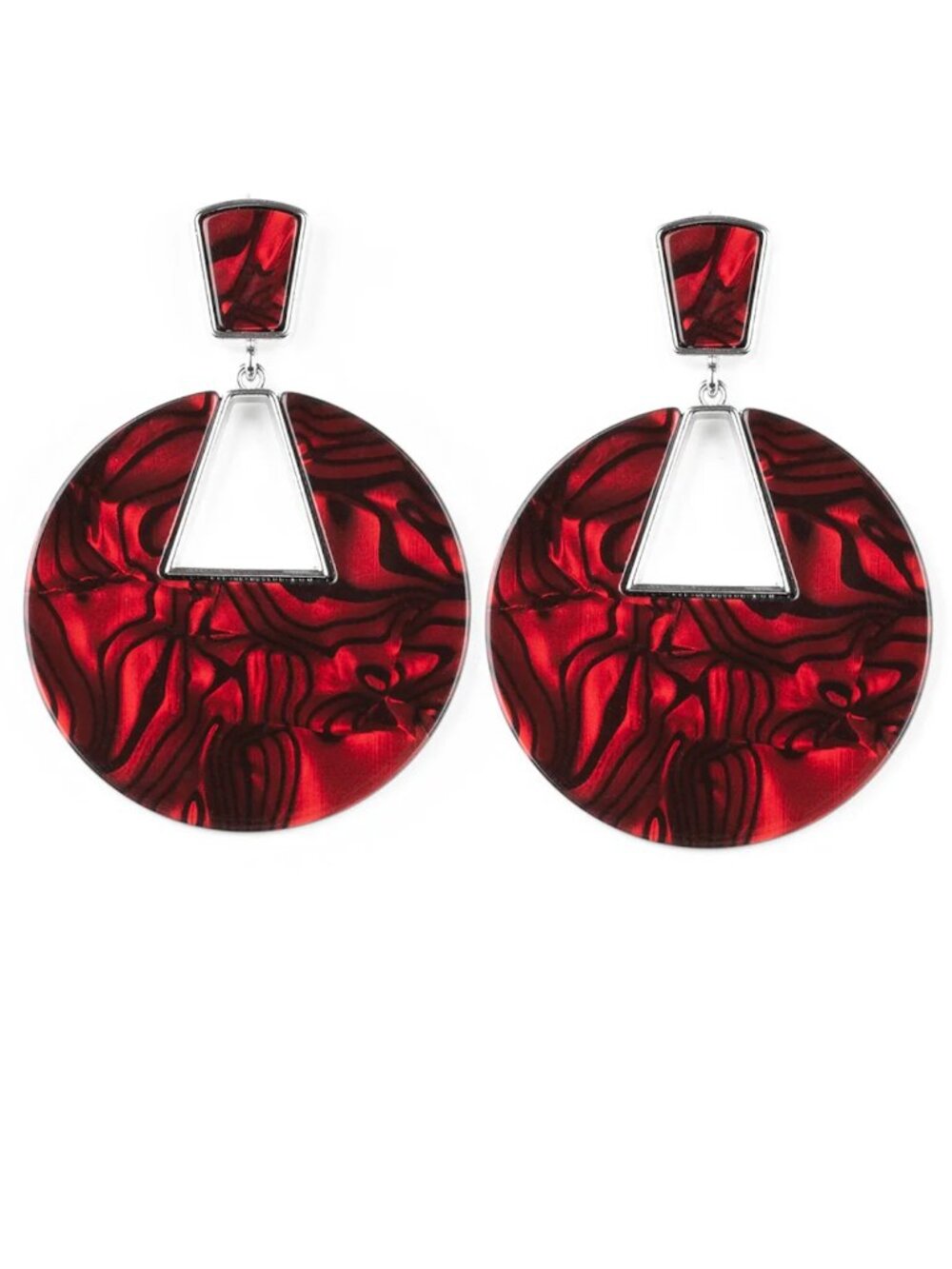 Paparazzi let HEIR Rip! Red Post Earrings